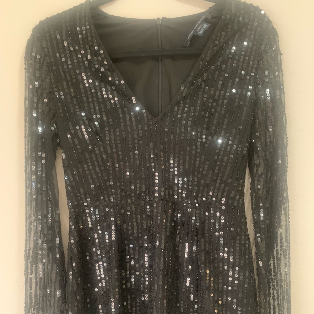 French ConnectionBlack Sequence Dress size XS - Picture 3 of 5